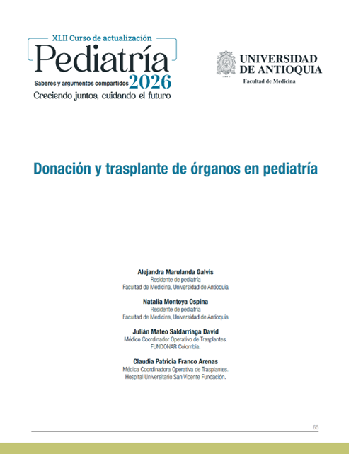 Donación y trasplante de órganos en pediatría