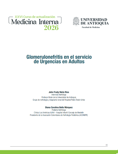 Glomerulonefritis en el servicio de Urgencias en Adultos