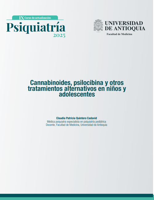 Cannabinoides, psilocibina y otros tratamientos alternativos en niños y adolescentes