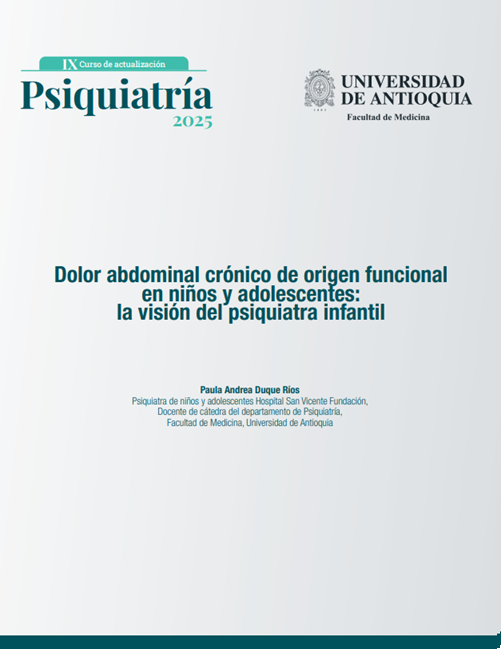 Dolor abdominal crónico de origen funcional en niños y adolescentes: la visión del psiquiatra infantil