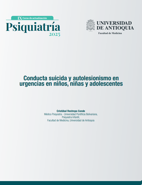 Conducta suicida y autolesionismo en urgencias en niños, niñas y adolescentes